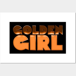 Golden Girl //// Retro 80s Aesthetic Posters and Art